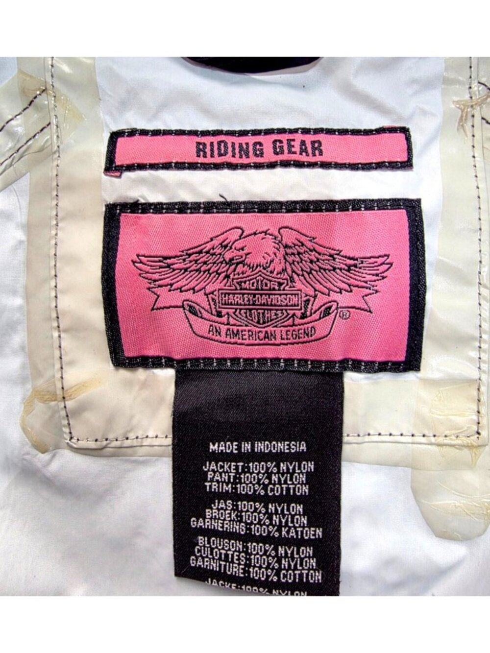 Harley-Davidson Illumination 360 Women's L Rain Suit - Black w/Pink piping NWOT - Picture 13 of 14